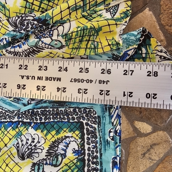 100% Silk Nanette Lepore "Ciao Bella" Print Wrap Blouse, Size Small - Picture 8 of 10